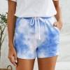 Svetlo modre tie dye navadne kratke hlače Adelyn