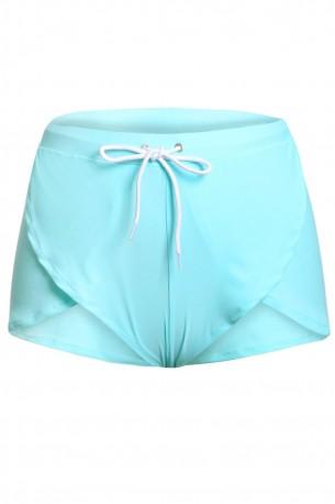 Svetlo zelene kratke hlače Carolina za na plažo z vrvico