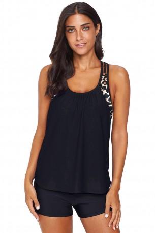 Tankini komplet Holly z leopardjim motivom