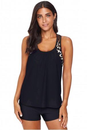 Tankini komplet Holly z leopardjim motivom