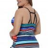 Tankini top Skyler s spetim sprednjim delom