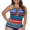Tankini top Skyler s spetim sprednjim delom