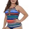 Tankini top Skyler s spetim sprednjim delom