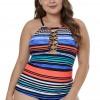 Tankini top Skyler s spetim sprednjim delom