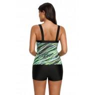 Tankini vojaško zelene barve Nika