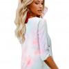 Tie dye bluza z V izrezom