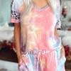 Tie dye komplet Elise z leopardjim vzorcem