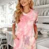 Tie dye komplet Elise z leopardjim vzorcem