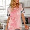 Tie dye komplet Elise z leopardjim vzorcem