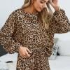 Tie dye pižama komplet Cecilia z leopardjim motivom