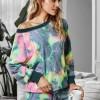 Tie dye pižama komplet Lucia z dolgimi rokavi in kratkimi hlačami