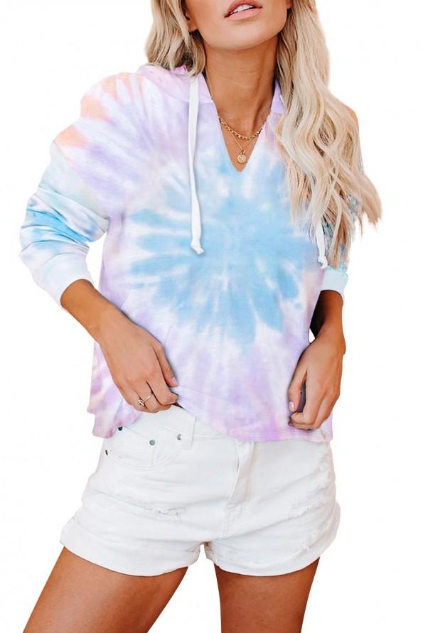 Tie dye pulover s kapuco Abigail