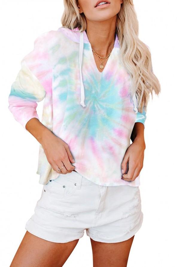 Tie dye pulover s kapuco Emily