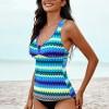 Tie dye tankini kopalke Lauren z združenimi naramnicami v hrbtu