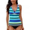 Tie dye tankini kopalke Lauren z združenimi naramnicami v hrbtu