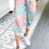 Tie-dye jogger hlače Elena z vrvico