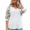 Top Renata s sivimi leopardjimi rokavi