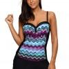 Top tankini z vzorcem vrtnice Tolla