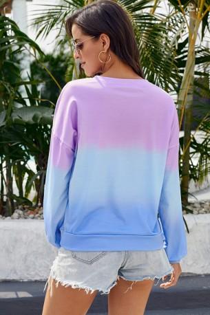 Tribarven tie dye pulover Harmony
