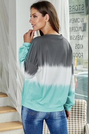 Tribarven tie dye pulover Juliet