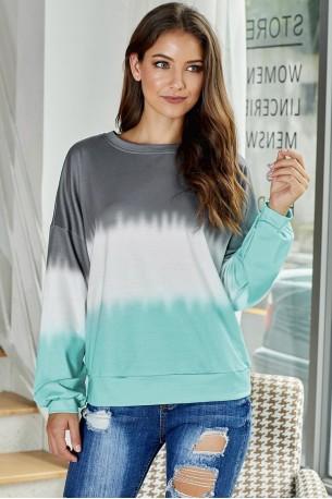 Tribarven tie dye pulover Juliet