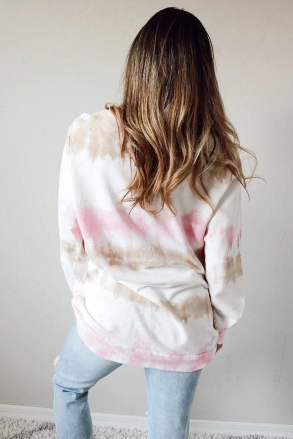 Tribarven tie dye pulover Sarah