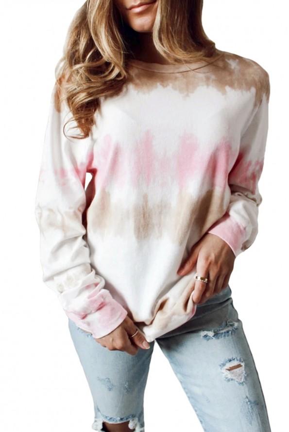 Tribarven tie dye pulover Sarah
