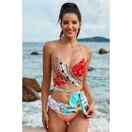 Večbarven bikini Camilla s tropskim motivom