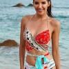 Večbarven bikini Camilla s tropskim motivom