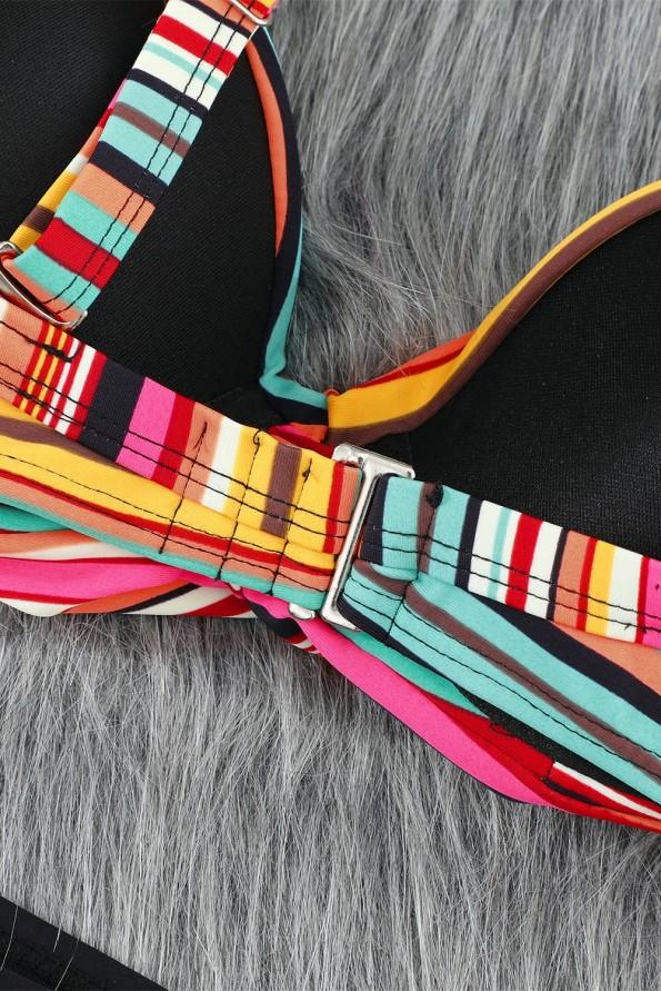 Večbarven bikini komplet Noemi