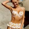 Večbarven bikini Leanna s potiskom sadja