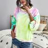 Večbarven tie dye pleten pulover Ryleigh