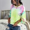 Večbarven tie dye pleten pulover Ryleigh