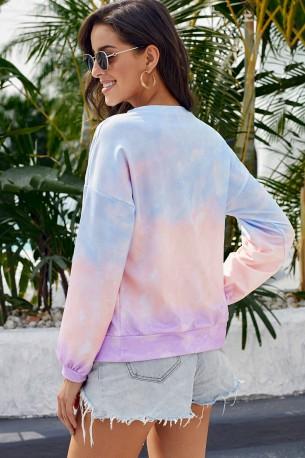 Večbarven tie dye pulover Summer