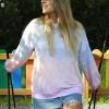 Večbarven tie dye pulover Summer