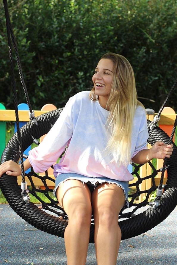 Večbarven tie dye pulover Summer