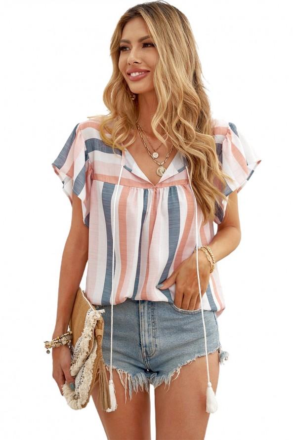 Večbarvna kratka majica Miriam