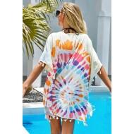 Večbarvna tie dye tunika Harmony