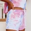 Večbarvni tie dye komplet kratka majica in hlačke  Jassy