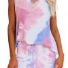 Večbarvni tie dye komplet kratka majica in hlačke  Jassy