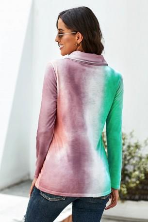 Vijoličen eleganten tie dye pulover Aubrey
