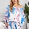 Vijoličen tie dye komplet Lucy za prosti čas