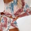 Vijoličen tie dye komplet Lucy za prosti čas