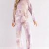 Vijoličen tie dye komplet Valentina za prosti čas
