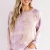Vijoličen tie dye komplet Valentina za prosti čas