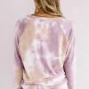 Vijoličen tie dye komplet Valentina za prosti čas
