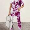 Vijoličen tie-dye komplet trenirke Teagan