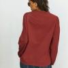 Vinsko rdeča bluza Cali z dolgimi rokavi