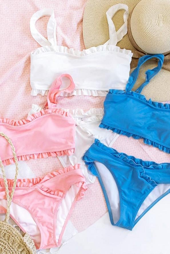 Zelen bikini Alaiya z volančki