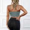Zelen crop top za jogo Brynn